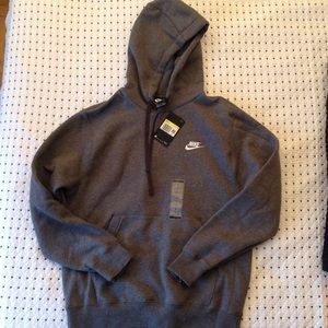 Men's Nike Fleece Hoodie - Gray